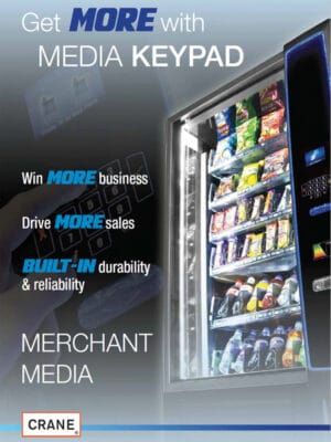 Merchant Media Keypad vending machine rental