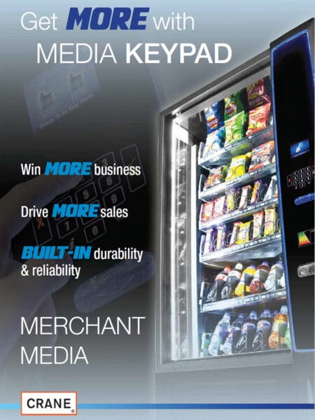 Merchant Media Keypad vending machine rental